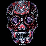 Rhinestone Skull Diamond Eyes